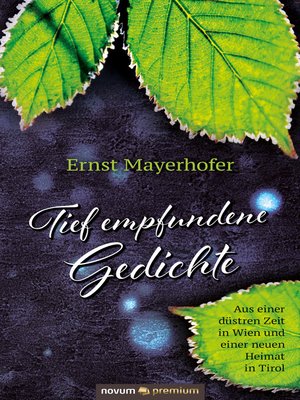 cover image of Tief empfundene Gedichte
